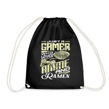 Jeux de joueurs animés - Sac de sport léger - noir - Devant