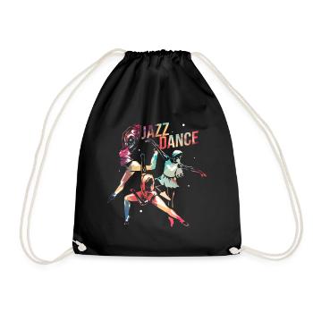 Jazz-Tanz - Turnbeutel - Schwarz - Vorne