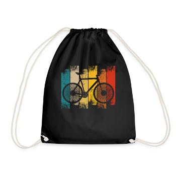 Vélo vintage - Sac de sport léger - noir - Devant