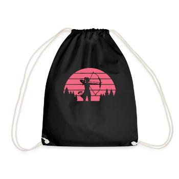 Tir à l'arc - Sac de sport léger - noir - Devant