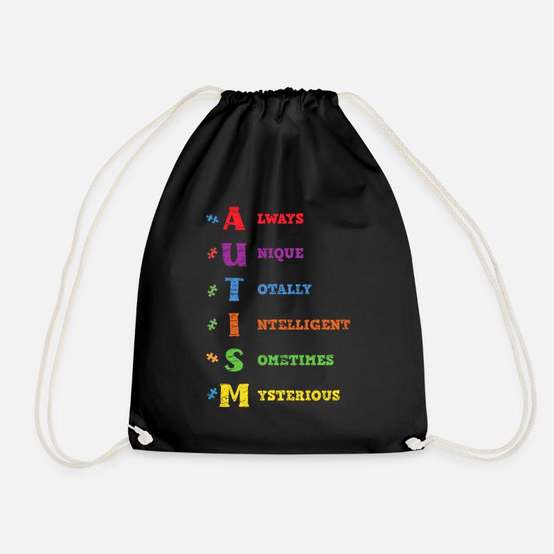 autisme - Sac de sport léger - noir