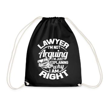 Avocat Juge Droit Criminel Défense Avocat Juriste - Sac de sport léger - noir - Devant