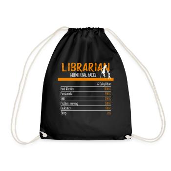 Librarian Ingredients - Turnbeutel - Schwarz - Vorne