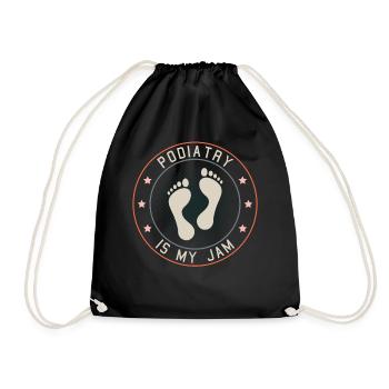 Soins des pieds pédicure podiatre nail salon cadeau - Sac de sport léger - noir - Devant