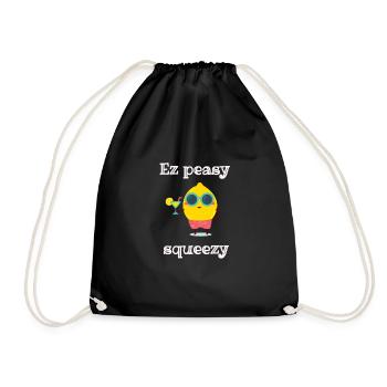 Ez Peasy Lemon Squeezy - Turnbeutel - Schwarz - Vorne