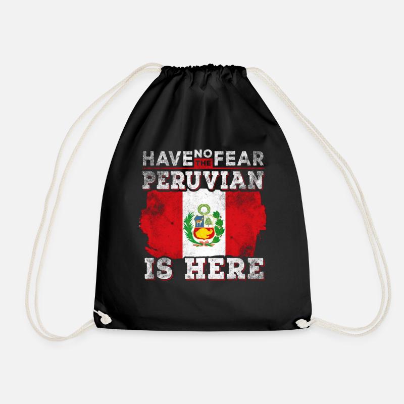 Un péruvien drôle - Sac de sport léger - noir