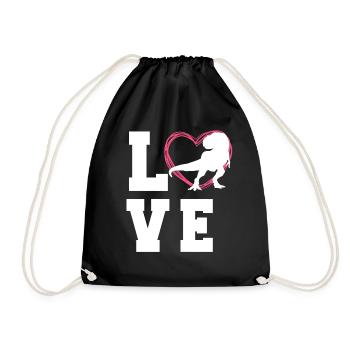 T Rex Tshirt For Women - Drawstring Bag - black - Front