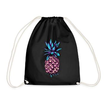 ananas - Sac de sport léger - noir - Devant