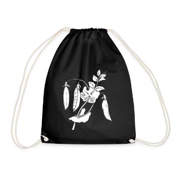 Idée de cadeau Vintage Peas Plant Nature Food - Sac de sport léger - noir - Devant