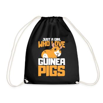 Juste une fille qui aime les cochons d'Inde - Sac de sport léger - noir - Devant