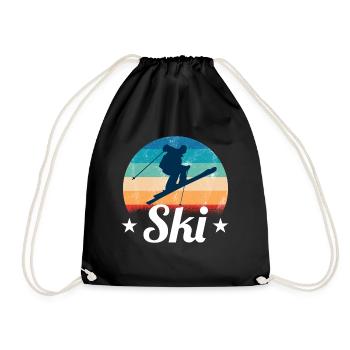 Ski - Turnbeutel - Schwarz - Vorne