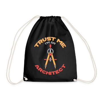 Architecte architecture idée cadeau maison construction - Sac de sport léger - noir - Devant