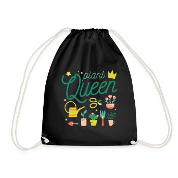 Fleuriste Jardinage Jardinage Reine des plantes - Sac de sport léger - noir - Devant
