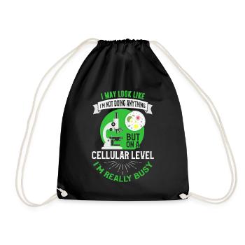Tableau périodique des sciences du laboratoire de chimie chimiste - Sac de sport léger - noir - Devant