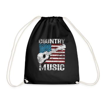 Vintage Country Musique USA - Sac de sport léger - noir - Devant