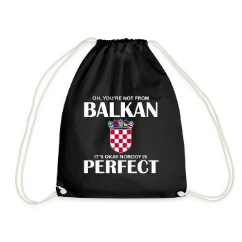 Hrvatska drôle idée cadeau Croatie Croatie - Sac de sport léger - noir - Devant