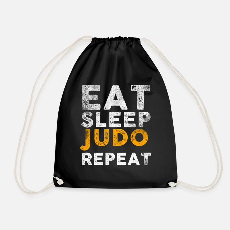 judo - Drawstring Bag - black