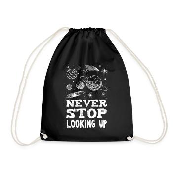 Ne jamais arrêter de regarder - Sac de sport léger - noir - Devant