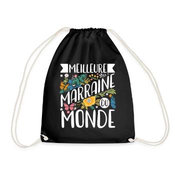 Meilleure Marraine Du Monde Cadeaux - Sac de sport léger - noir - Devant