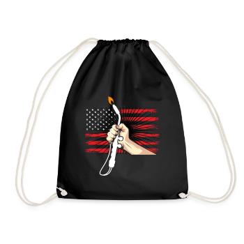 Usa-drapeau Soudere Drôle de soudure - Sac de sport léger - noir - Devant