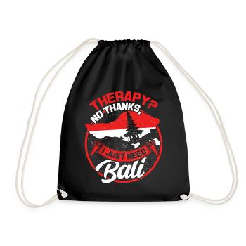 Bali - Turnbeutel - Schwarz - Vorne