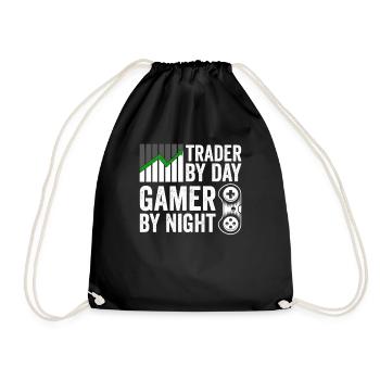 Funny Stock Exchange Day Trader Wall Street Stocks - Turnbeutel - Schwarz - Vorne