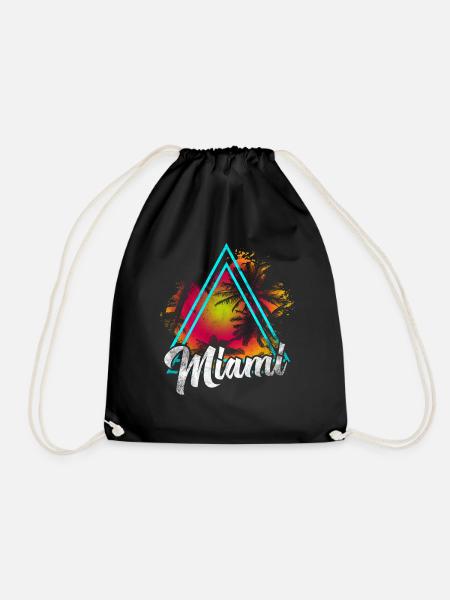Miami Florida - Turnbeutel - Schwarz