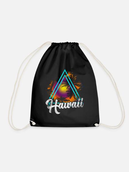 Hawaii - Turnbeutel - Schwarz