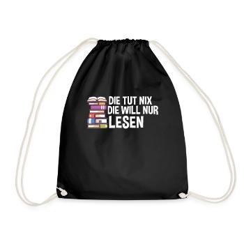 The Does Nix The Just Will Read Bookworm - Sac de sport léger - noir - Devant