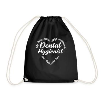 Hygiéniste dentaire - Sac de sport léger - noir - Devant