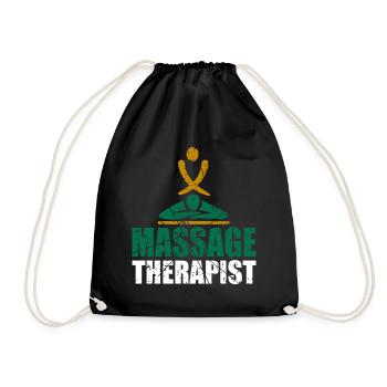 Massagetherapeut Massagetherapie Arbeit - Turnbeutel - Schwarz - Vorne