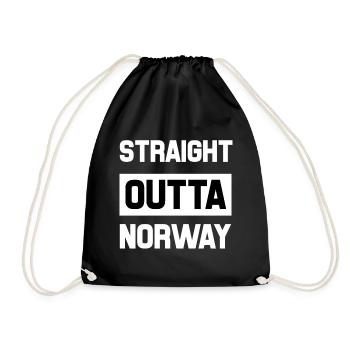 Norvège - Sac de sport léger - noir - Devant