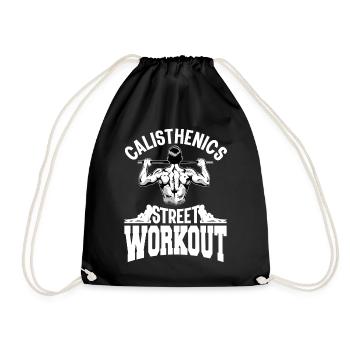 Idée cadeau sport athlète de gymnastique - Sac de sport léger - noir - Devant