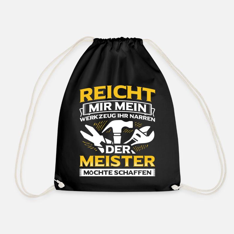 Handwerker Handwerk - Turnbeutel - Schwarz