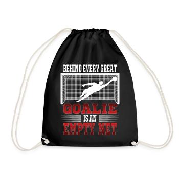 Gardien de but de football entraîneur Tor Keeper cadeau - Sac de sport léger - noir - Devant