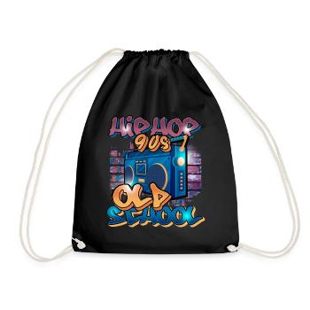 hip hop - Sac de sport léger - noir - Devant