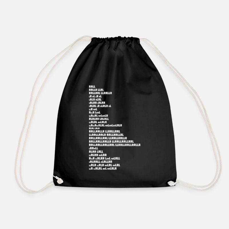 Drum Rudiments Schlagzeug Schlagzeuger Geschenk - Turnbeutel - Schwarz