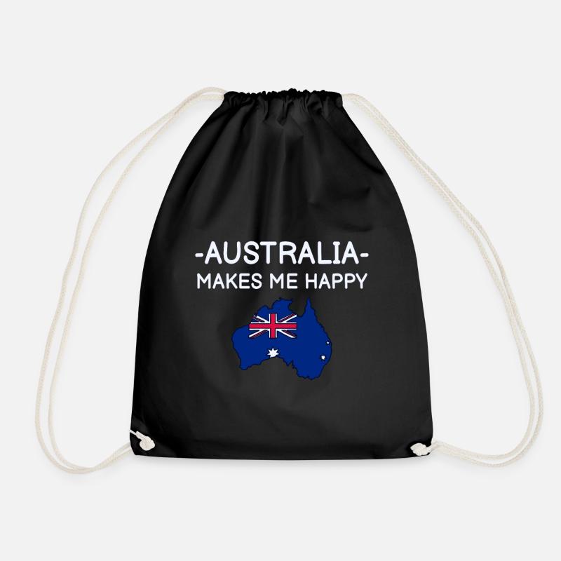 Australien - Turnbeutel - Schwarz