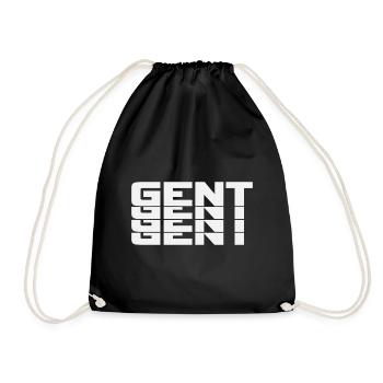 Ghent Belgium - Drawstring Bag - black - Front