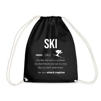 ski - Sac de sport léger - noir - Devant