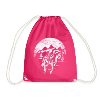 Voltigieren - Turnbeutel - Fuchsia - Vorne