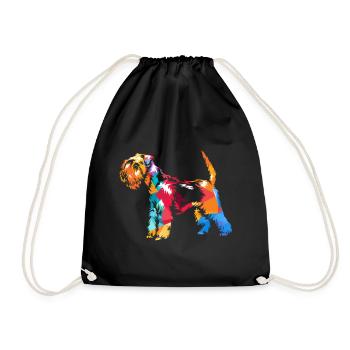 Lakeland Terrier Chien - Sac de sport léger - noir - Devant