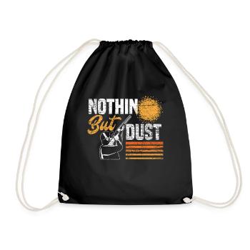 Cadeau de poussière de tir au pigeon d'argile - Sac de sport léger - noir - Devant