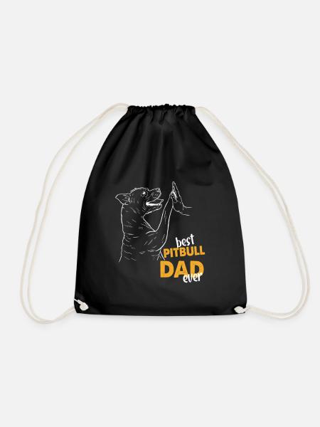 Best Pitbull Dad Ever - Turnbeutel - Schwarz