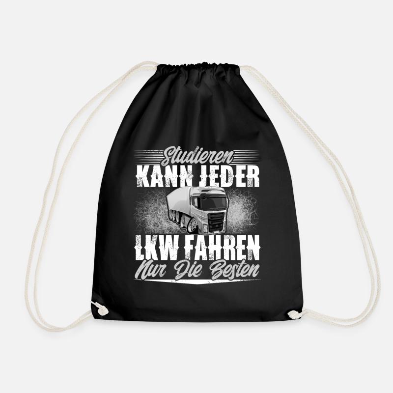 LKW-FAHRER - Turnbeutel - Schwarz