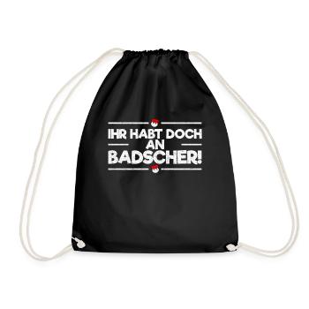 Franken Fränkin Frankenland Badscher Geschenk - Turnbeutel - Schwarz - Vorne
