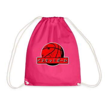 Basketball Japanisch Japanische Schrift - Turnbeutel - Fuchsia - Vorne