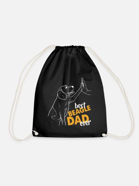 Best Beagle Dad Ever - Turnbeutel - Schwarz