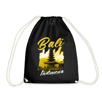Bali - Turnbeutel - Schwarz - Vorne