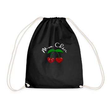 Mon Chéri Cherries dans Love Heart Romance - Sac de sport léger - noir - Devant
